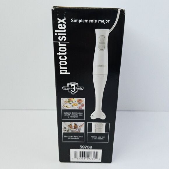 Proctor Silex Electric Immersion Hand Blender Dual Speed Dishwasher Safe - Picture 6 of 10